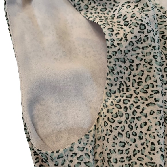 All Saints 💯 % Silk Wrap Around Ruffle Midi Sleeveless Dress Size 4 - Picture 7 of 17